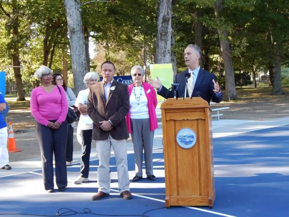 Refurbished Basketball Courts Open At Buttonwood Park