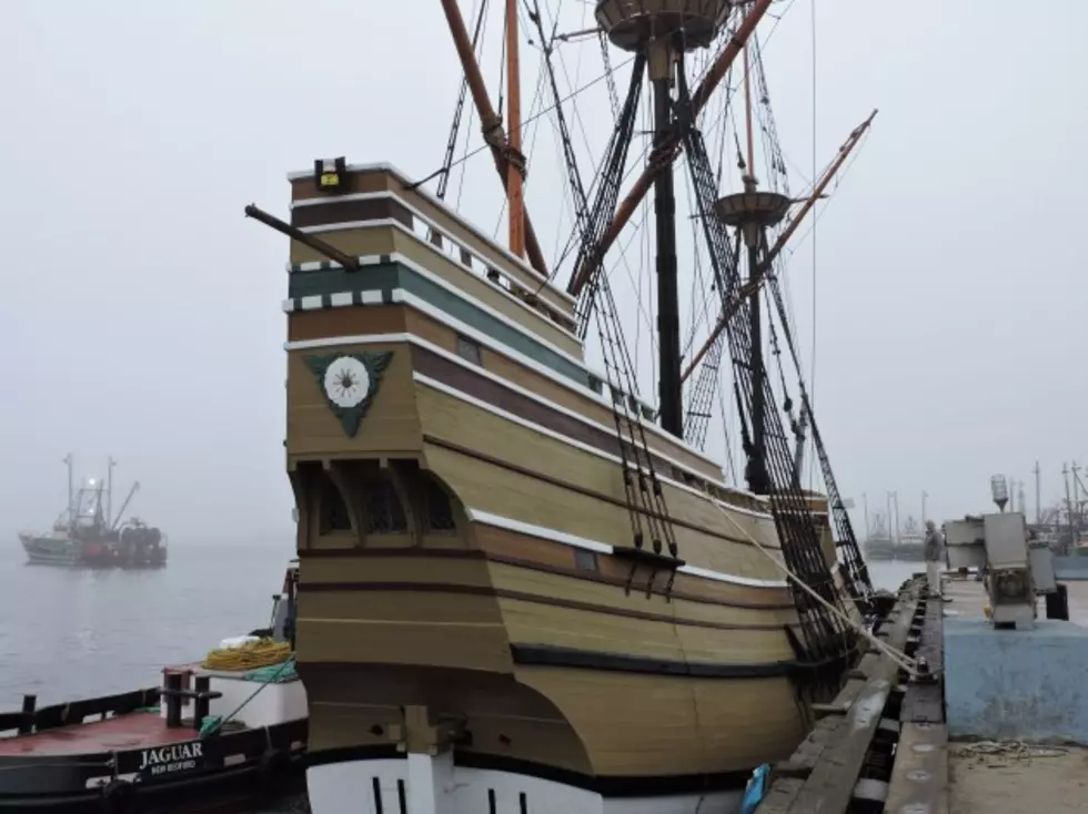 Mayflower II Visits New Bedford Harbor