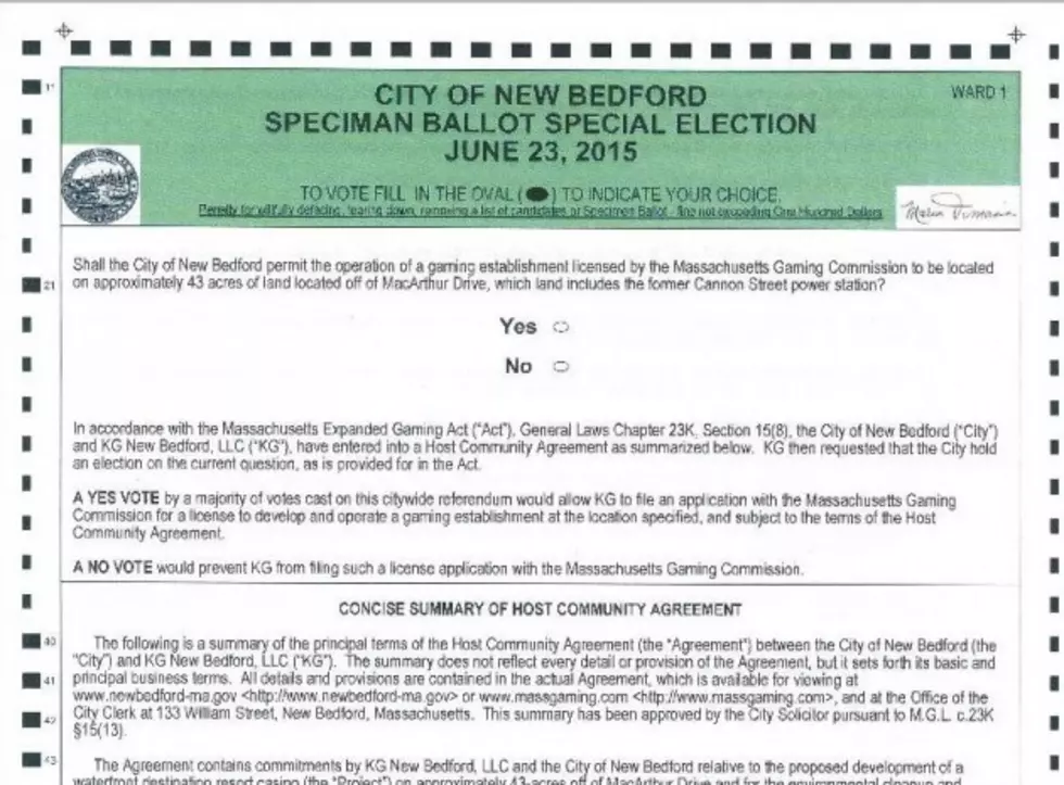 Absentee Ballots Available For Casino Referendum