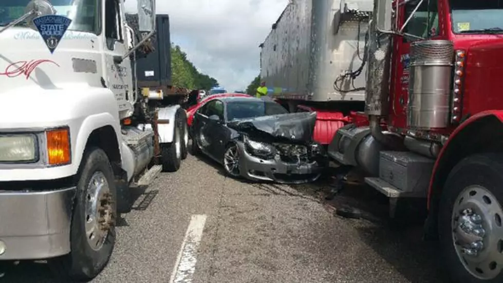 Car Crash On I-495 In Franklin