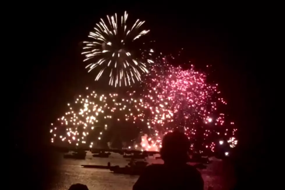 Fireworks Barge Fire