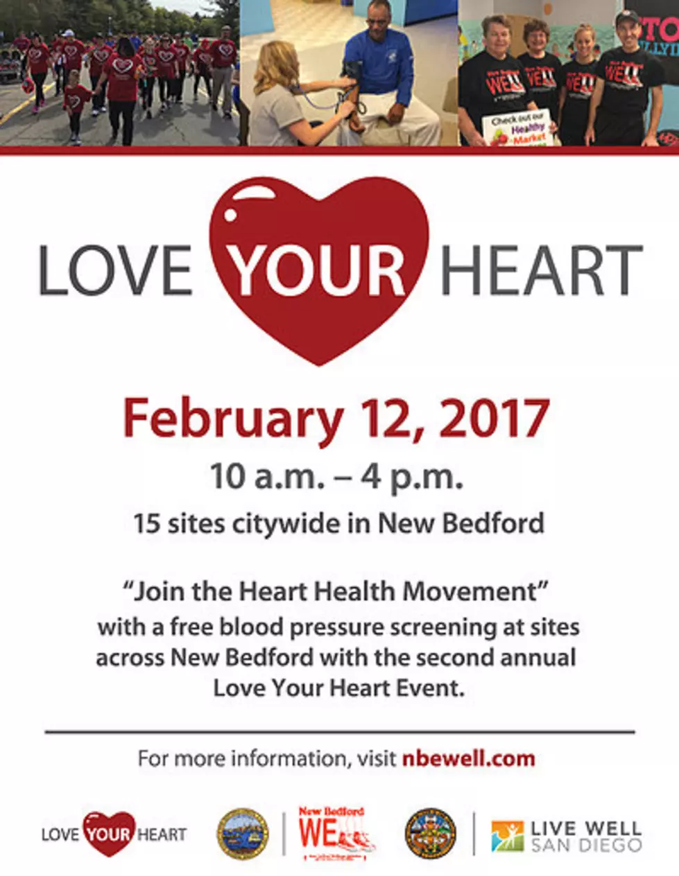 Love Your Heart Day in New Bedford This Sunday