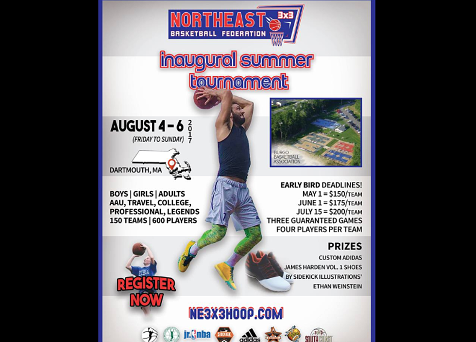 Northeast 3×3 Basketball Federation Signups July 10-July 13 In Dartmouth