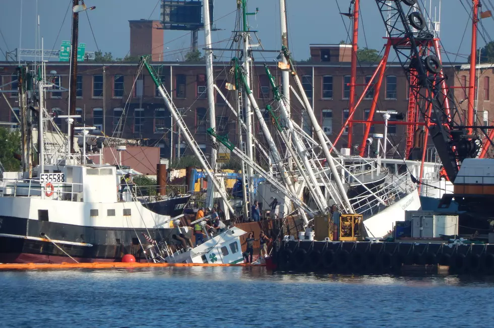 Fishing Vessel Sinks in New Bedford Harbor