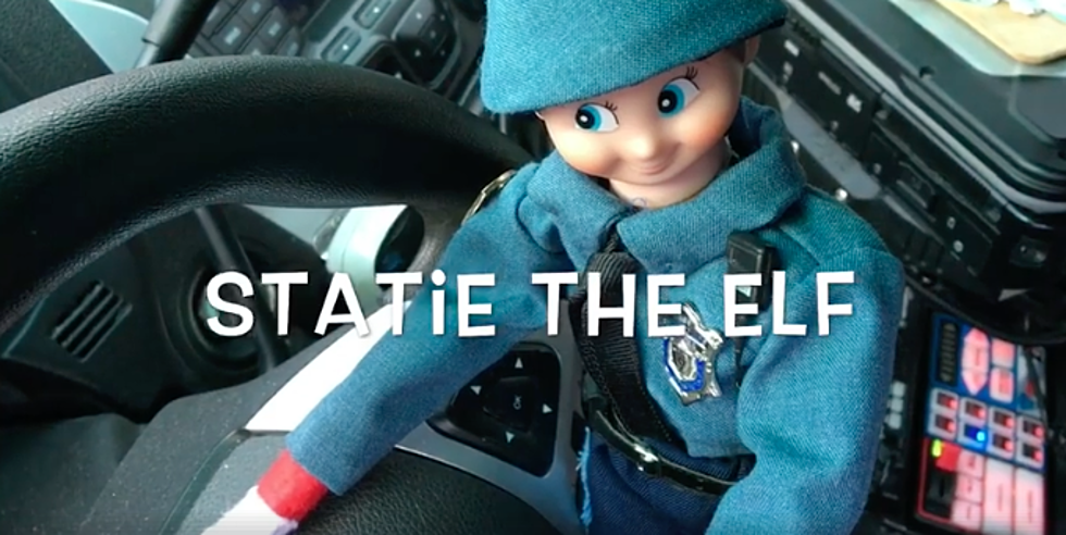 ‘Statie the Elf’ is Back on Patrol for MA State Police