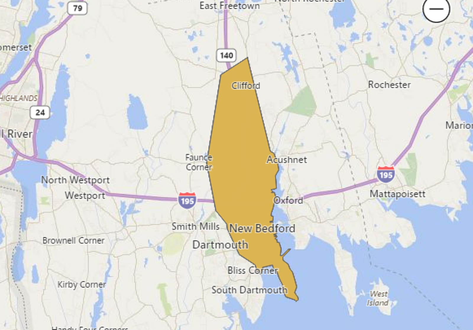 Nearly 2500 New Bedford Residents Without Power   Outage Map 