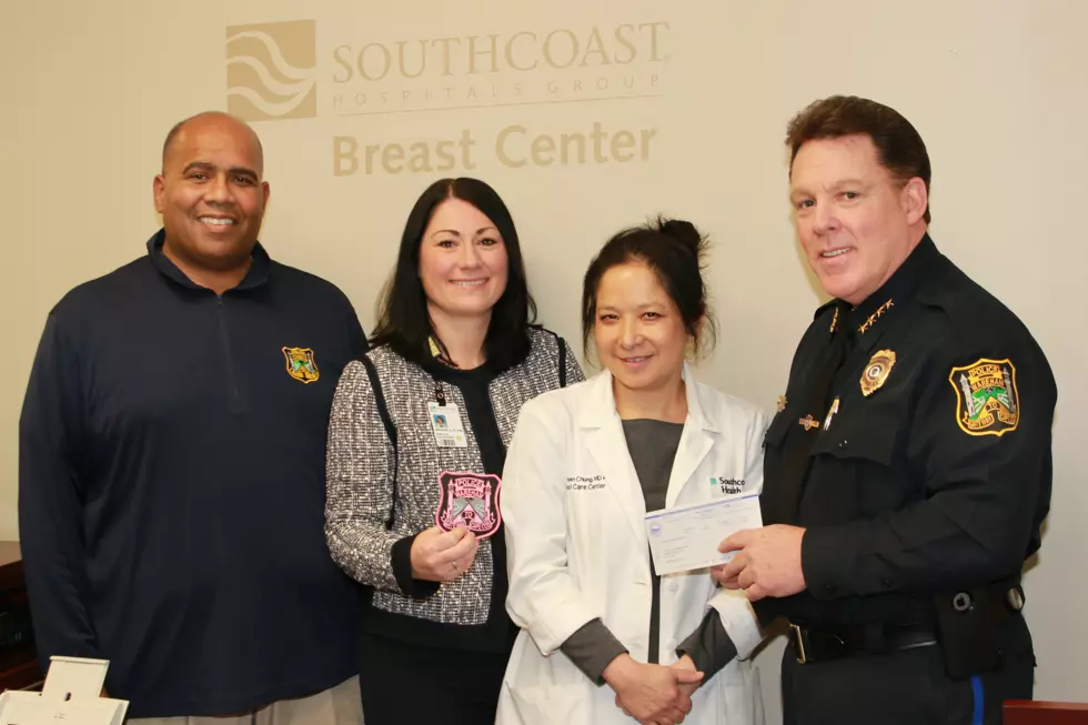 Wareham Police Donate $3K to SouthCoast Breast Health Center