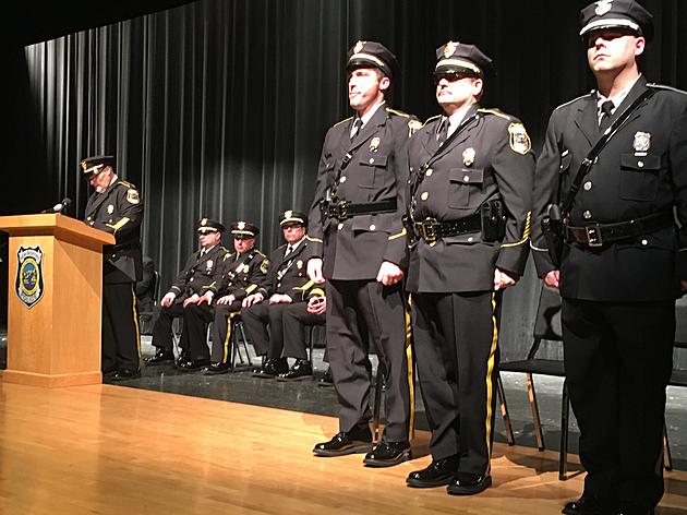 NBPD Promotes Two, Honors One In Ceremony