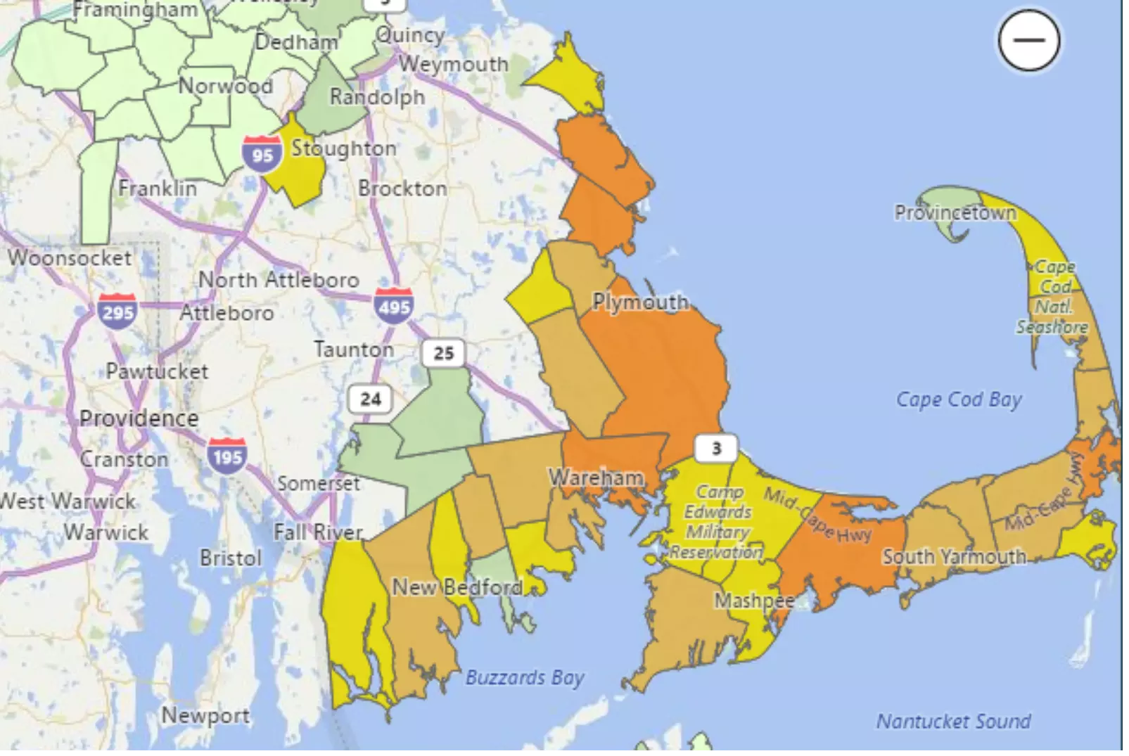 Eversource Bumps Up Restoration For Some Customers By 24 Hours   Outage Map 