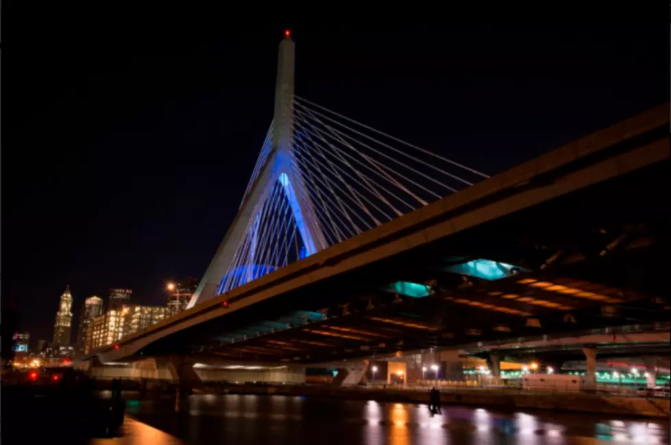 Structures Light Up Blue to Honor Fallen Yarmouth Police Officer