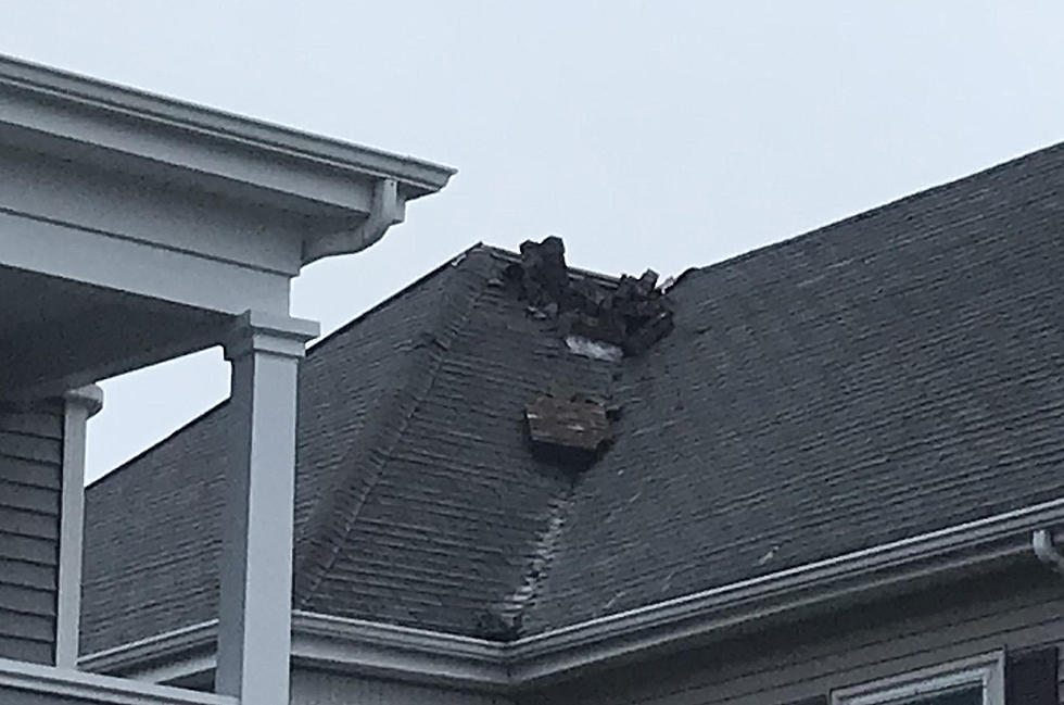 Lightning Strike Causes Chimney of New Bedford Home to Explode