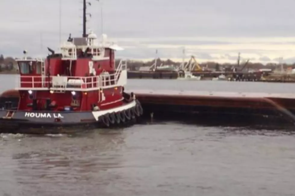 One Injured As Barge Capsizes at New Bedford-Fairhaven Bridge