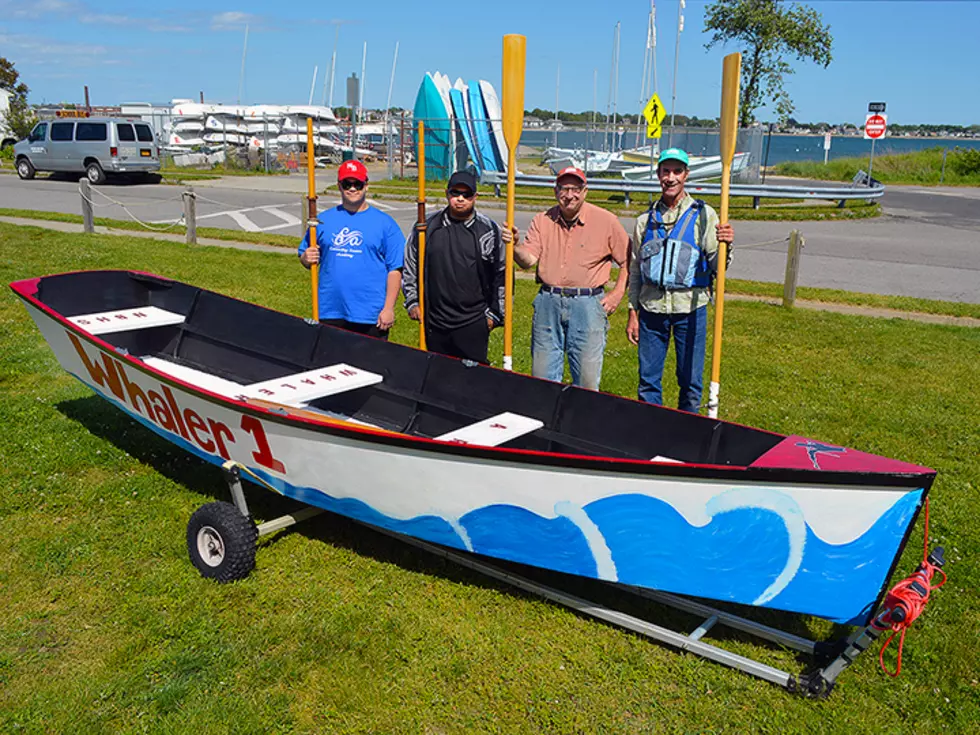 New Bedford High School’s Boatbuilding Team Launches First Skiff