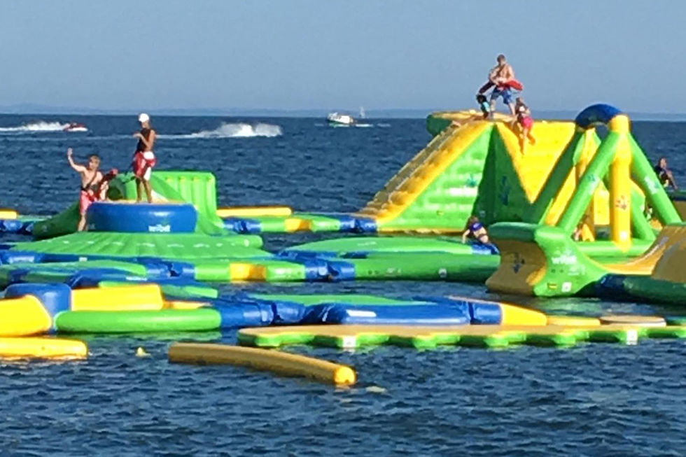 Board Chair Talks Process of Installing Inflatable Water Park