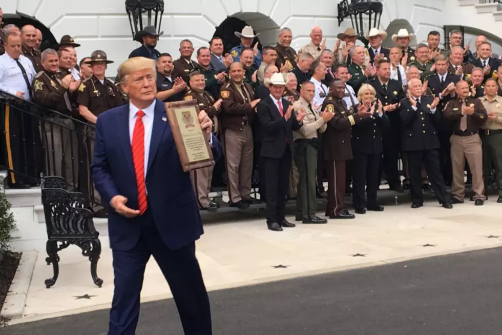 Sheriff Hodgson Honors President Trump with Plaque at White House