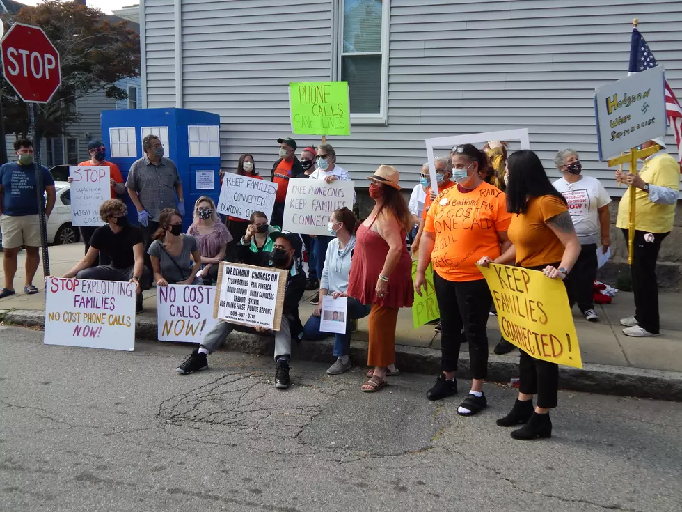 Demonstrators Rally for Free Phone Calls for Prison Inmates