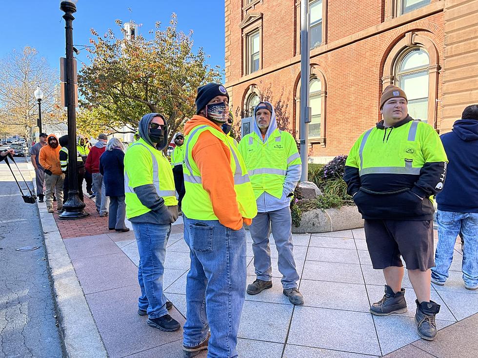 New Bedford City Workers Protesting Vaccine Mandate
