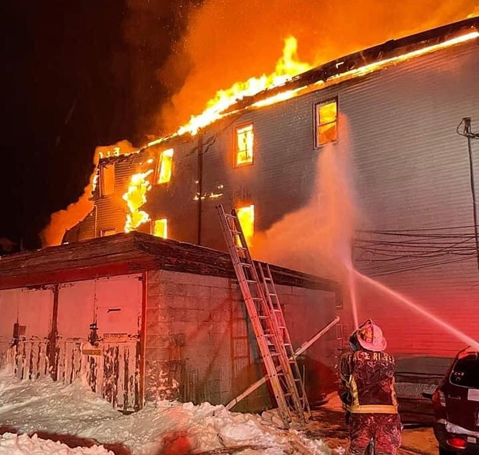 Fall River Firefighters Battle House Fire in Blizzard-Like Conditions