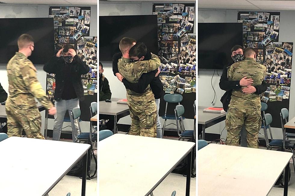 Wareham Teen&#8217;s Touching Surprise Reunion With His Soldier Brother