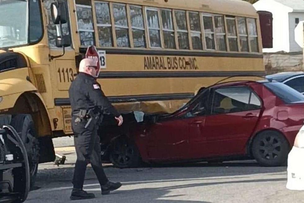 Westport School Bus Carrying Students Involved in Crash With Car