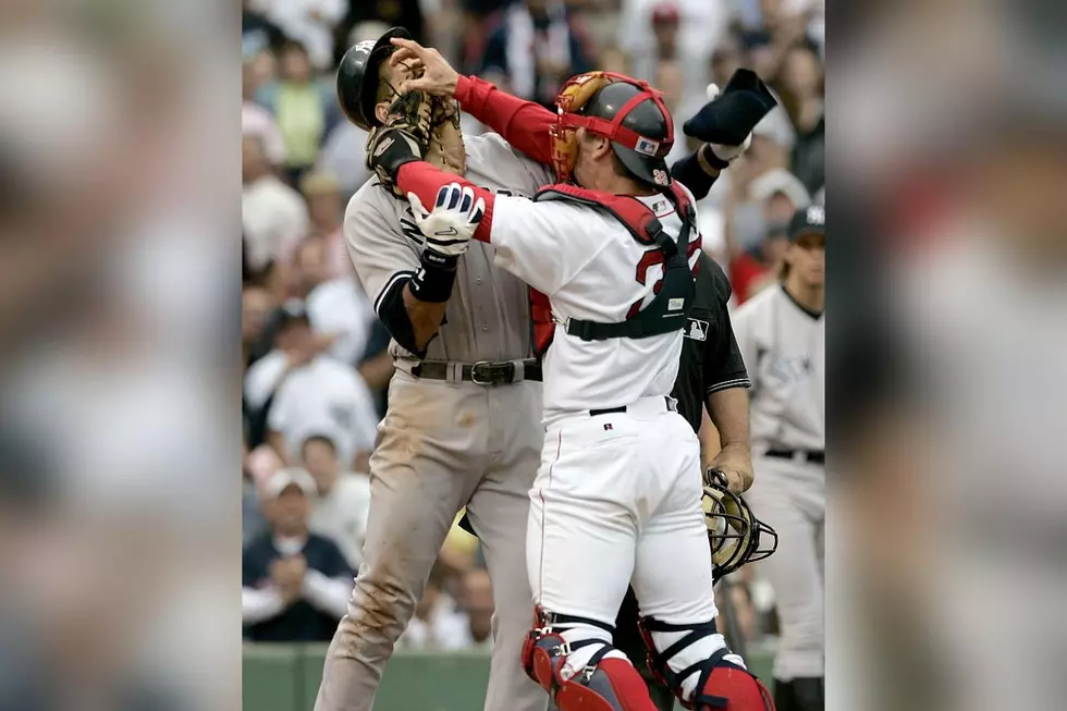 Boston Red Sox Jason Varitek in action, at bat vs Seattle Mariners
