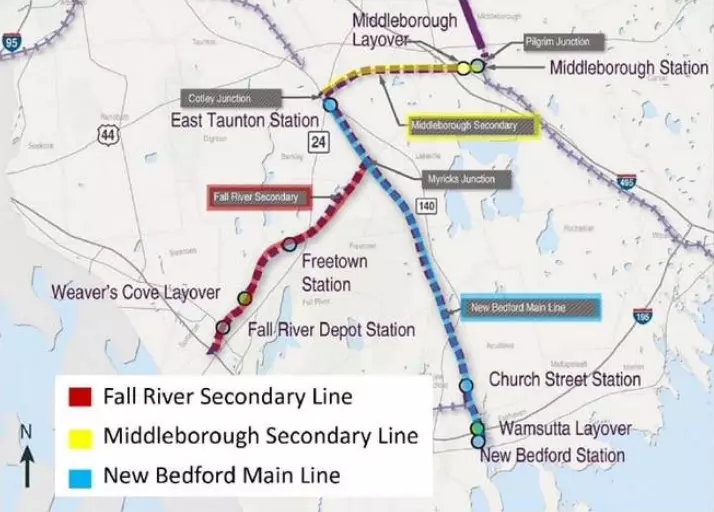 MBTA Map Shower Curtain 2022 Map