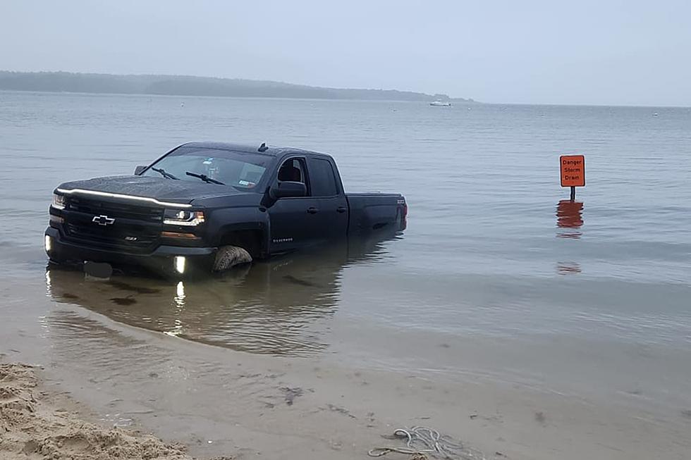 Truck Gets Stuck at Wareham’s Swifts Beach