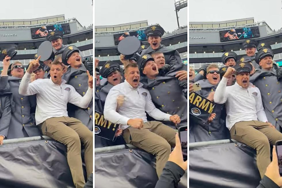 Gronk Had a Blast at Army-Navy Game in Foxboro