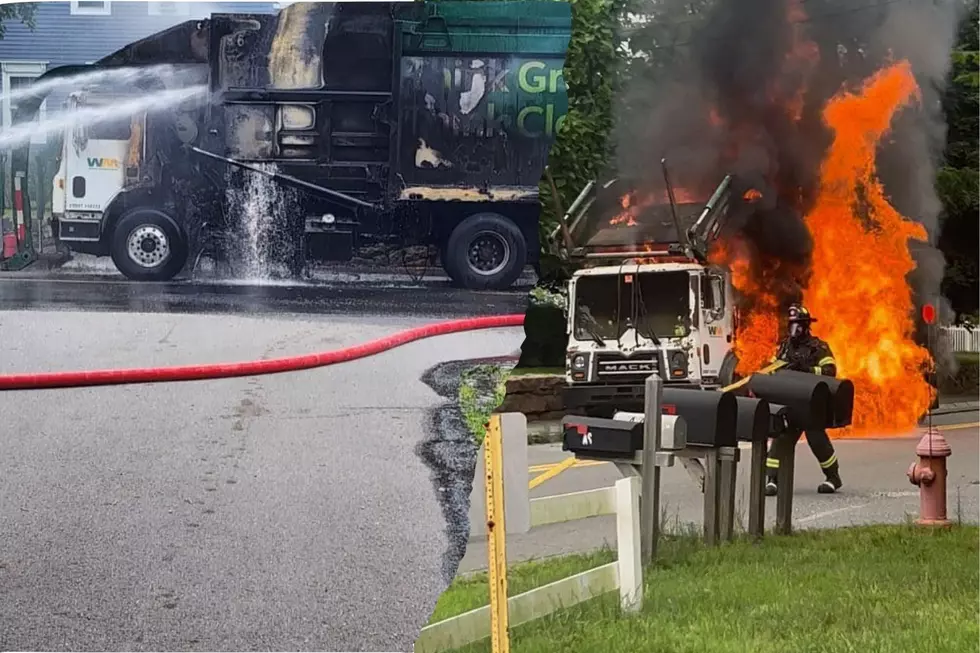 Garbage Truck Fire in Marion