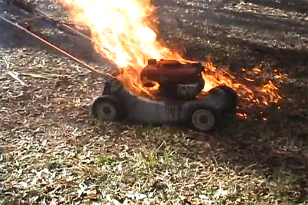Michael Rock&#8217;s Lawnmower In Flames [AUDIO]