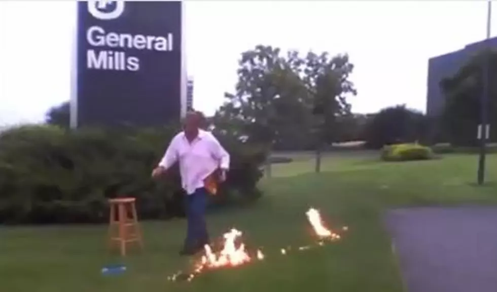 Man Accidentally Sets Ground On Fire While Protesting Same-Sex Marriage