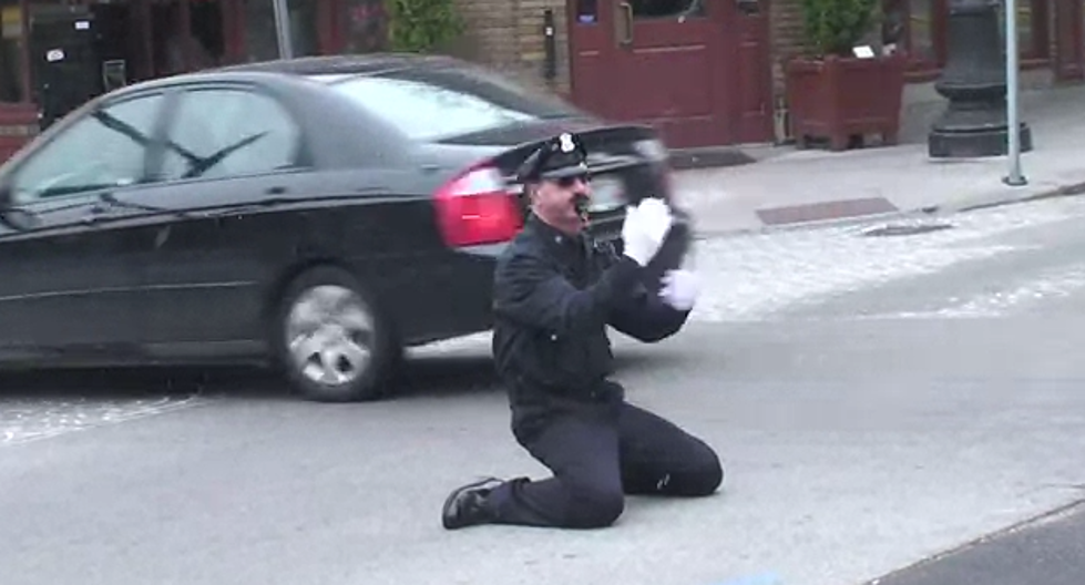 Providence Cop Dances While Directing Traffic