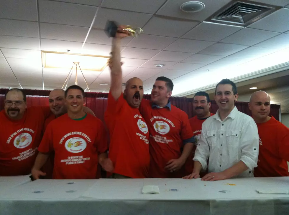 Police and Fire Wing Eating Contest Results [VIDEO]