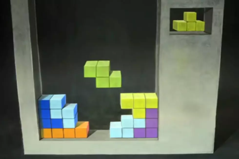 3D Tetris Stop Motion Chalk Art [VIDEO]