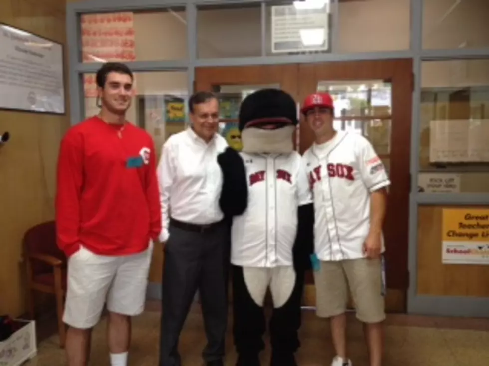 FUN 107 And Bay Sox Visit St. James St. John School [VIDEO]