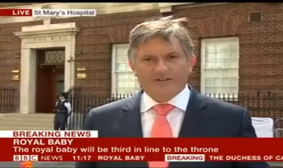 BBC Reporter, People of England Sick of Royal Baby News [VIDEO]