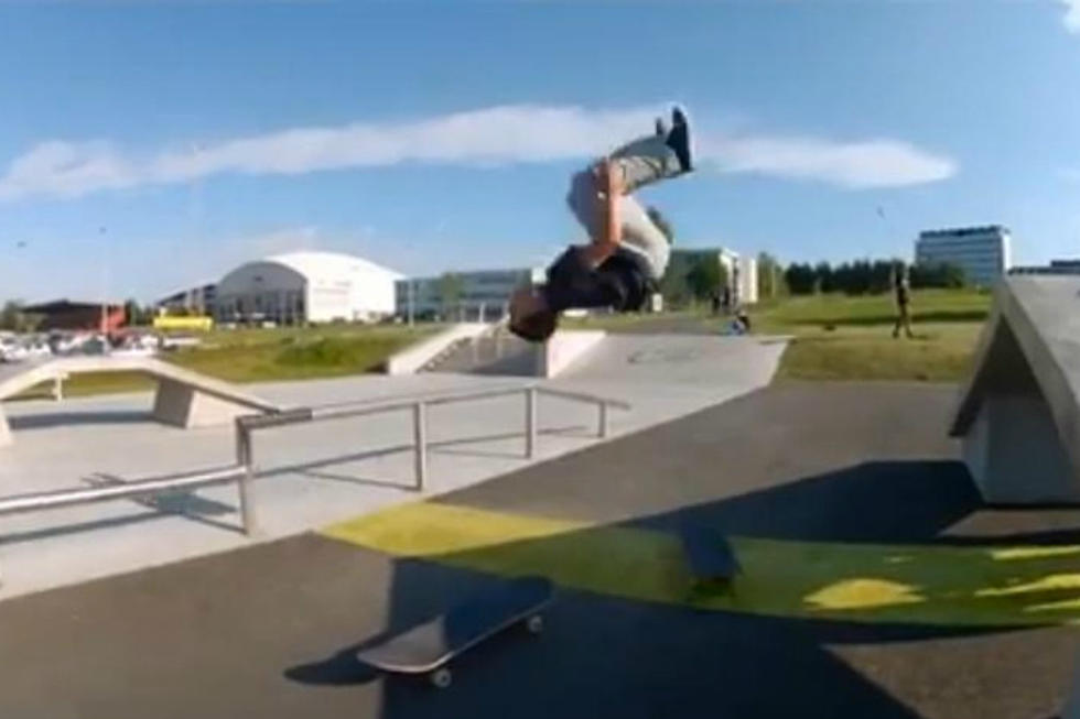 Teen Skateboarder Performs Backflip Jump From One Board To Another [VIDEO]