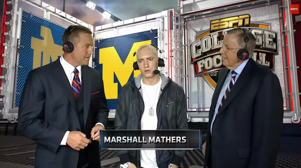 Eminem Appears Uncomfortable On Rare Live TV Interview On ESPN
