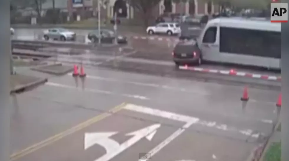 SUV And Train Collide