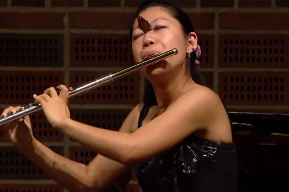 Butterfly Lands On Flutist’s Face During Competition [VIDEO]