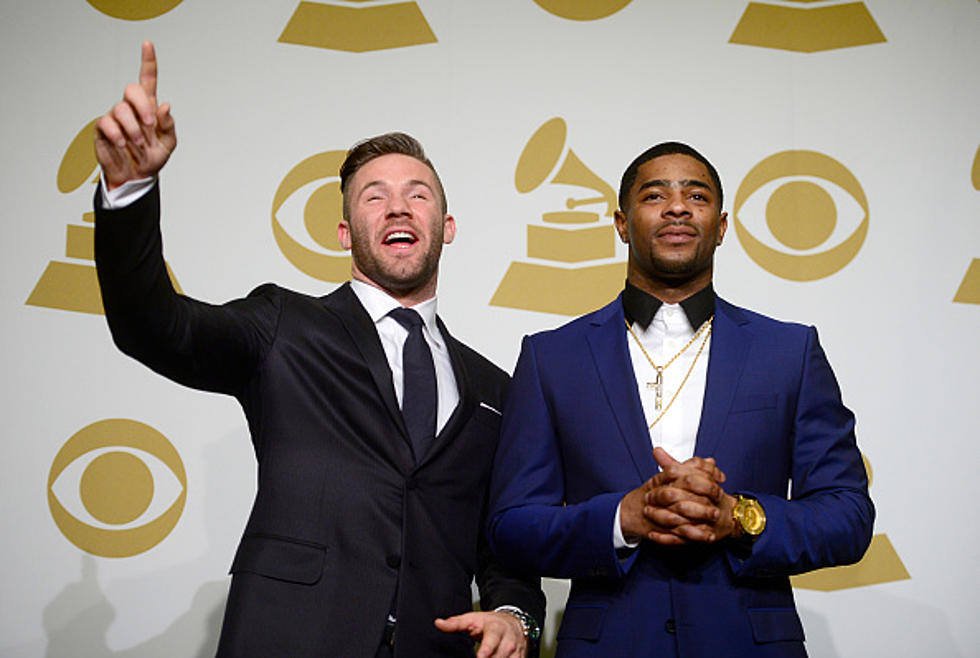 Patriots Julian Edelman and Malcolm Butler Present At The Grammy Awards