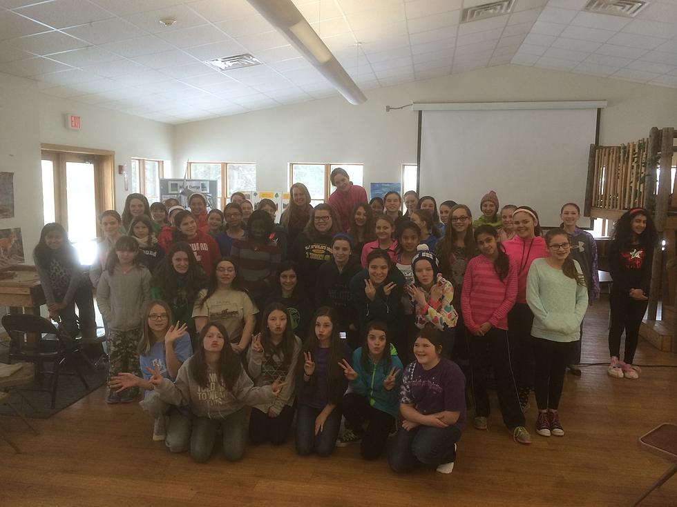 Loren Petisce Visits The Girl Scouts In Plymouth