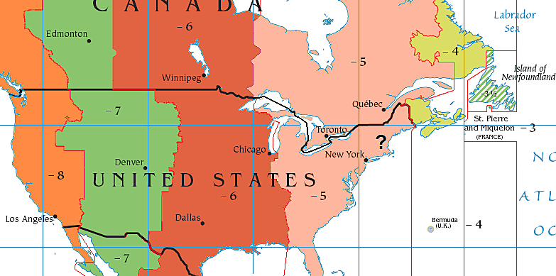 time zone changes on us map