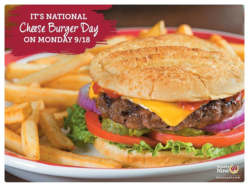 5 Dollar Burgers at 99 Restaurants for National Cheese Burger Day