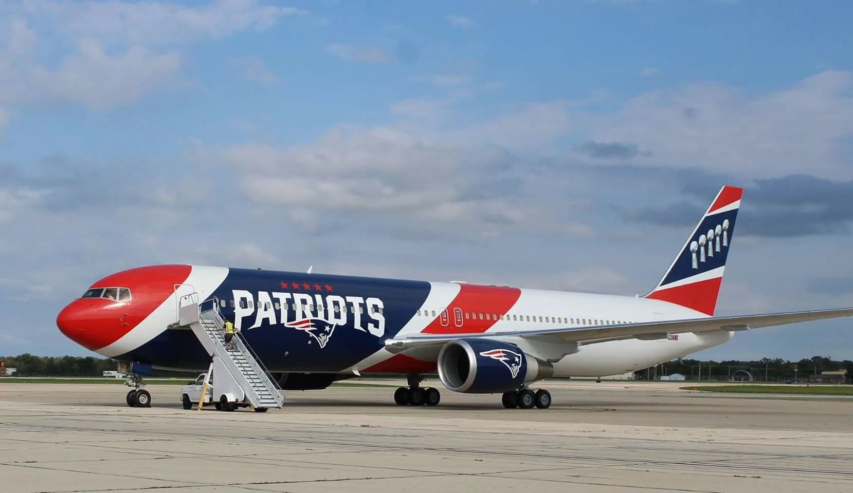 Inside the New England Patriots Plane 