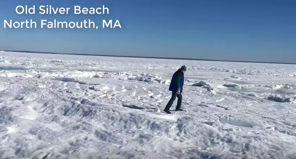 Watch this Incredible Video of the Frozen Ocean in Falmouth