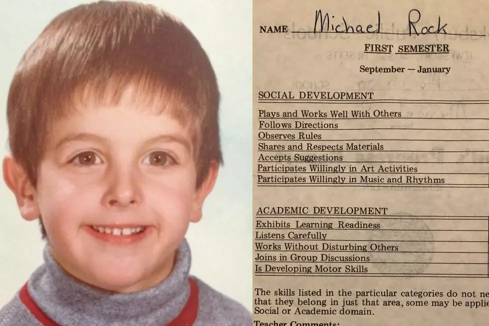 See Michael Rock’s Horrible Kindergarten Report Card