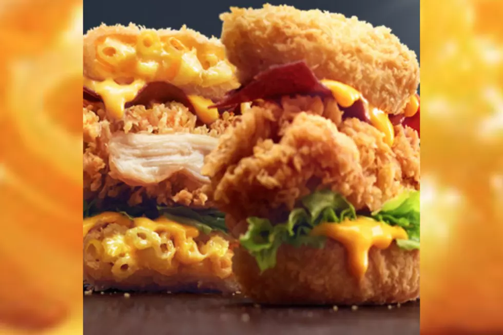 KFC Mac and Cheese Bun Chicken Sandwich