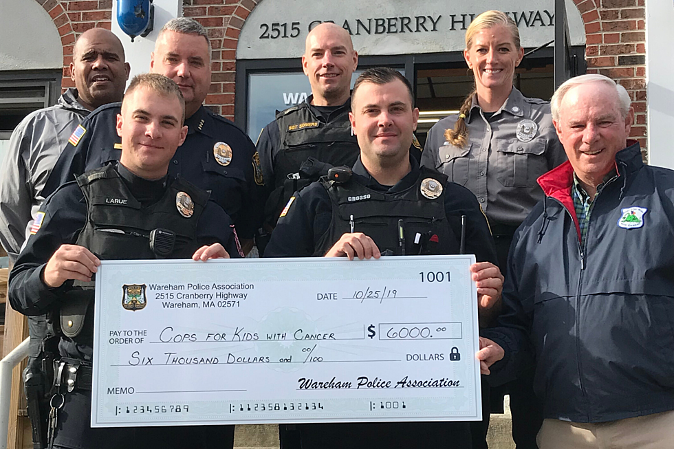 Wareham Police Department Donates to Cops for Kids with Cancer