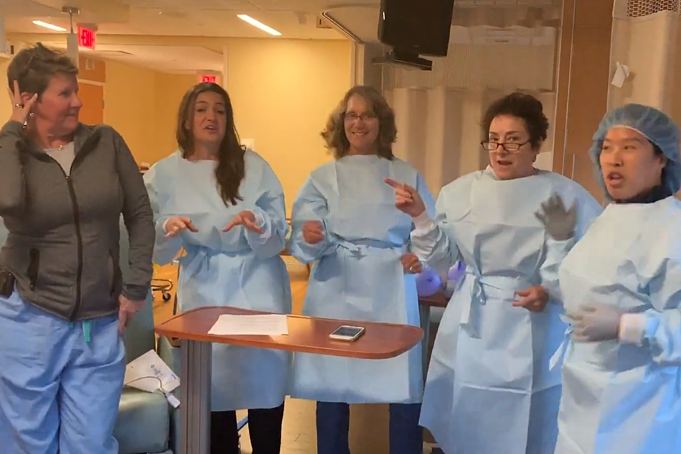 SouthCoast Cancer Patient Sings with Her Nurses and Oncologist